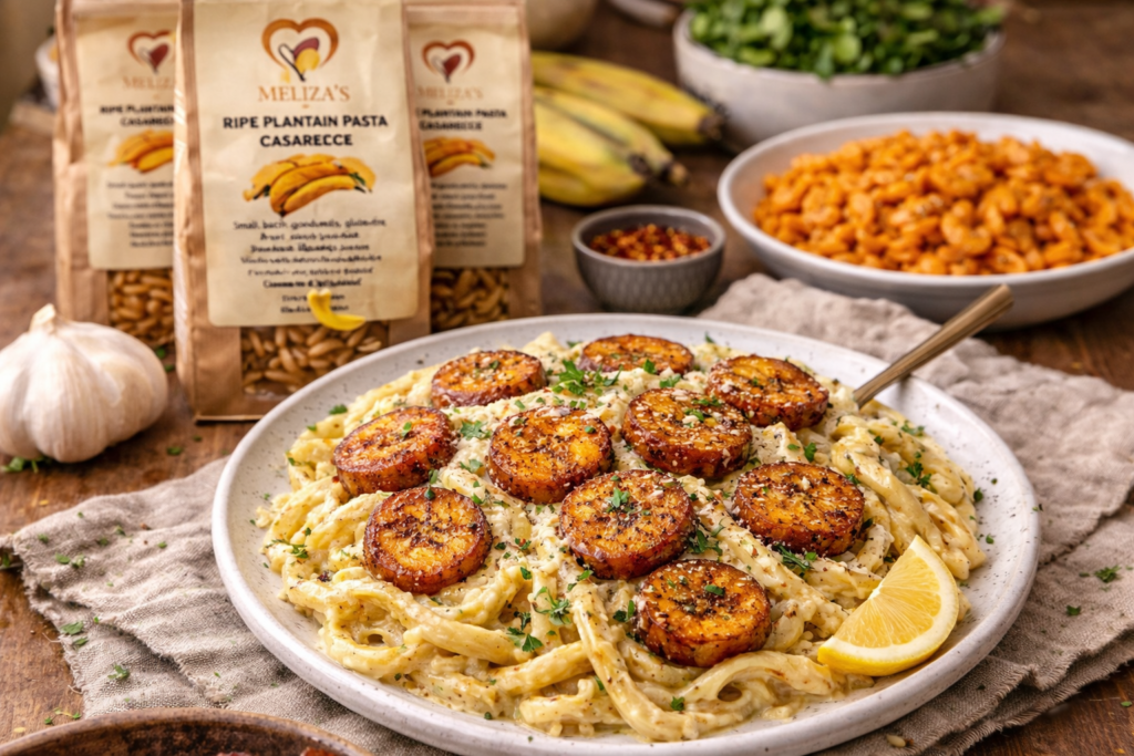 Creamy Garlic Plantain Pasta